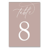 Roze Taupe | Eenvoudige Elegante Script Kaart (Achterkant)