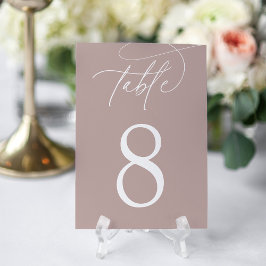 Roze Taupe | Eenvoudige Elegante Script Kaart