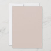 Roze Taupe Ethische Bruidsbloem Kaart (Achterkant)