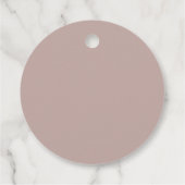 Roze Taupe | Mint om te personaliseren Trouwdag Bedankjes Labels (Achterkant)