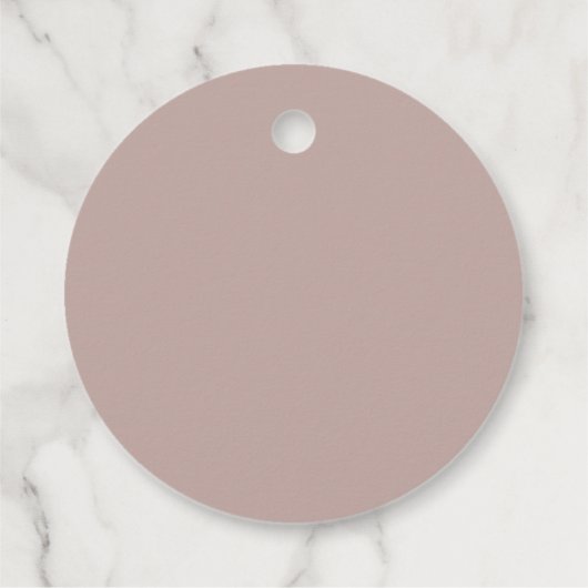 Roze Taupe | Mint om te personaliseren Trouwdag Bedankjes Labels (Achterkant)