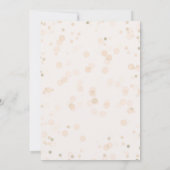Roze Taupe-Stippen & Gold Geometric Modern Sweet 1 Kaart (Achterkant)