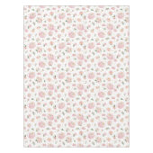 Roze Tea Party Baby shower tafelkleed (Voorkant)