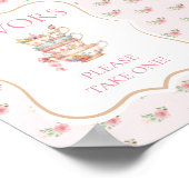 Roze Tea Party Douche Favoriet Poster