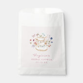 Roze Tea Party Favor Bag Bedankzakje (Voorkant)