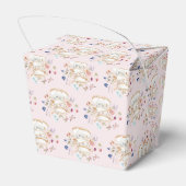 Roze Tea Party Vrijgezellenfeest Bedankdoosjes (Achterkant)