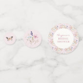 Roze Tea Party Vrijgezellenfeest Confetti (Voorkanten)