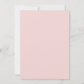 Roze Teal Levendig Waterverf Bruiloft Kaart (Achterkant)