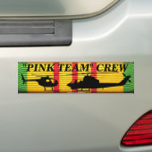 "Roze team" - Bemanner - Bumpersticker met VSM-lin (Op auto)