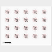 Roze Team Meisje Geslacht Onthullen Sticker (Vel)