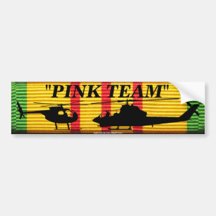 "Roze team" op VSM-Bumpersticker Bumpersticker