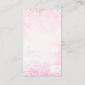 Roze Teddy Bear Baby shower Books for Baby Informatiekaartje (Achterkant)