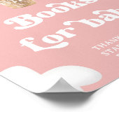 Roze Teddy Bear Balloons Boeken voor Baby Poster (Hoek)