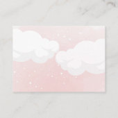 Roze Teddy Bear met Balloons Boeken voor Baby Informatiekaartje (Achterkant)