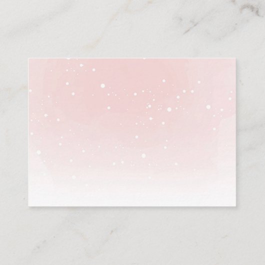 Roze Teddy Bear met Balloons Dappere Raffle Card Informatiekaartje (Achterkant)