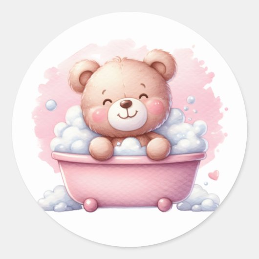 Roze Teddy Stickers (Voorkant)