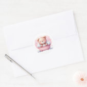 Roze Teddy Stickers (Envelop)