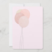 Roze Teddy We kunnen Barly Wachten Meisje Baby sho Kaart (Achterkant)