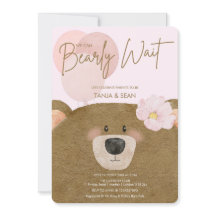 Roze Teddy We kunnen Barly Wachten Meisje Baby sho