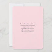 Roze teddybeer Baby shower meisje uitnodiging (Achterkant)