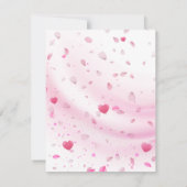 Roze teddybeer babyshower bedankkaart. bedankkaart (Achterkant)