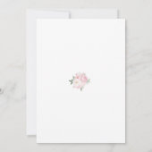 Roze Teddybeer Babyshower Meisje Kaart (Achterkant)