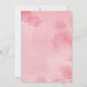 Roze teddybeer ballonnen meisje Baby shower Kaart (Achterkant)