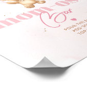 Roze teddybeer ballonnen mom-osa bar poster (Hoek)