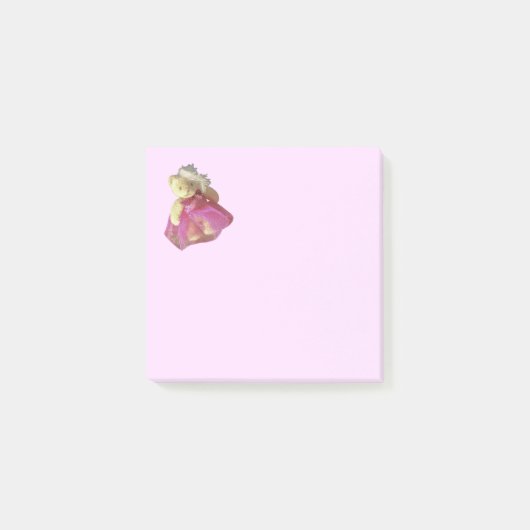 Roze teddybeer feestbeest post-it® notes (Voorkant)