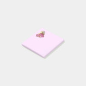 Roze teddybeer feestbeest post-it® notes (Schuin)