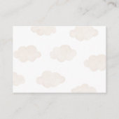 Roze Teddybeer Hete Luchtballon Display Douche Informatiekaartje (Achterkant)