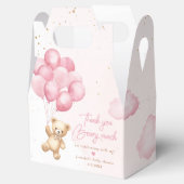 Roze teddybeer met ballonnen bedankt beary veel bedankdoosjes (Geopend)