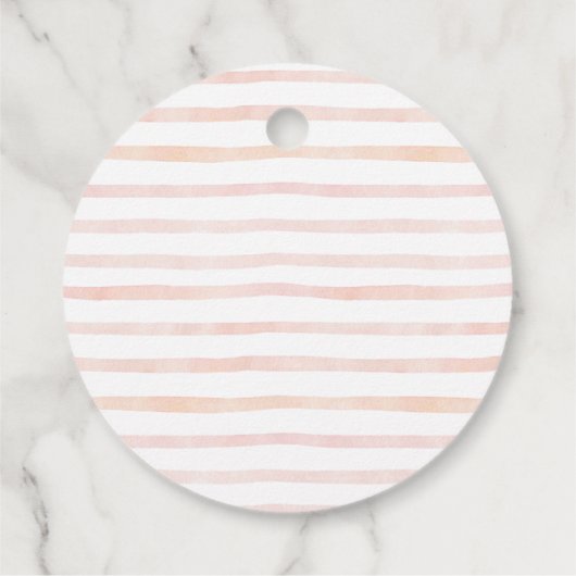 Roze teddybeer met een kussen baby shower bedankjes labels (Achterkant)