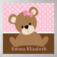 Roze teddybeer