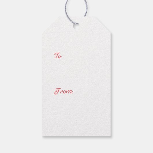 Roze teddybeer Schattigee kerst Cadeaulabel (Achterkant)