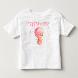 Roze teddyberen ballonnen kinder shirts
