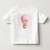 Roze teddyberen ballonnen kinder shirts (Achterkant)