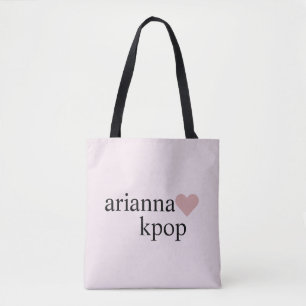 Roze Teen Cute Love Heart Aesthetics Tote Bag