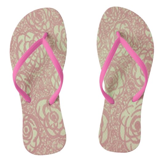 Roze Teenslippers (Voetbed)