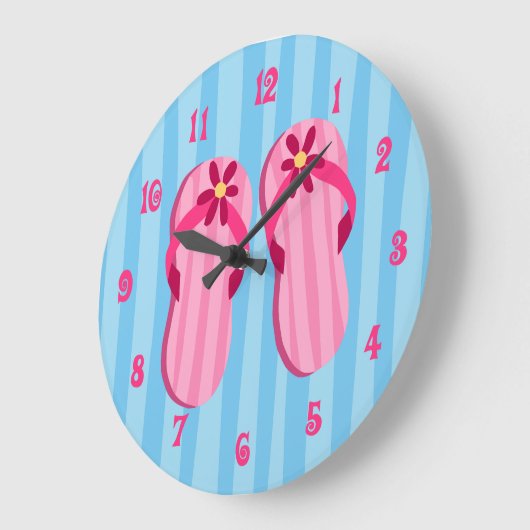 Roze Teenslippers Grote Klok (Hoek)