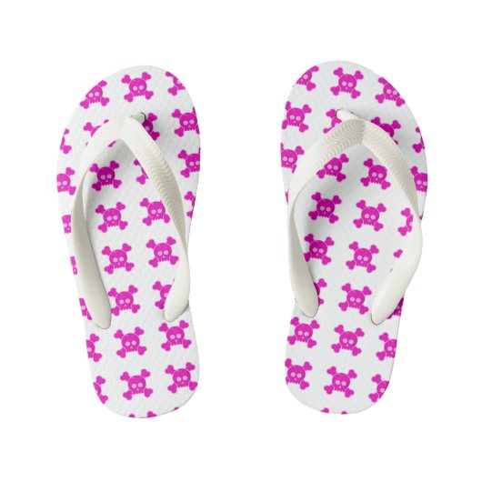 Roze Teenslippers haar (Voetbed)