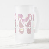Roze Teenslippers Matglas Bierpul (Voorkant rechts)