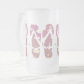 Roze Teenslippers Matglas Bierpul (Voorkant links)