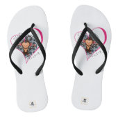 Roze Teenslippers met een keizerlijke griep (Voetbed)