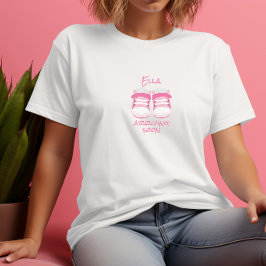 Roze Teenslippers Met Naam Moeder Te Worden T-Shir T-shirt