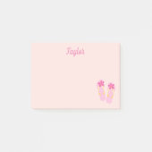 Roze teenslippers Post-it® Notes (Voorkant)