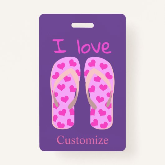 Roze Teenslippers Thunder_Cove Badge (Voorkant)