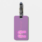 Roze Teenslippers Thunder_Cove Bagagelabel (Achterkant verticaal)
