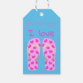 Roze Teenslippers Thunder_Cove Cadeaulabel (Voorkant)