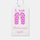 Roze Teenslippers Thunder_Cove Cadeaulabel (Achterkant)